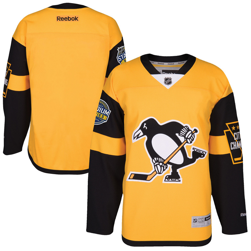 Men Pittsburgh Penguins Reebok 2017 Stadium Series Premier Blank Jersey->philadelphia flyers->NHL Jersey